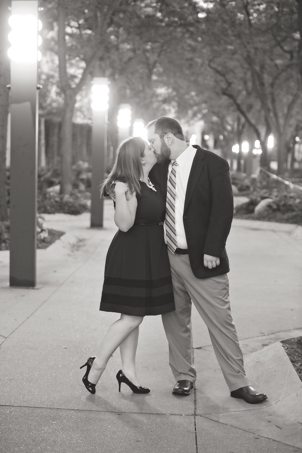 An engagement photo of Caitlin and Wyatt